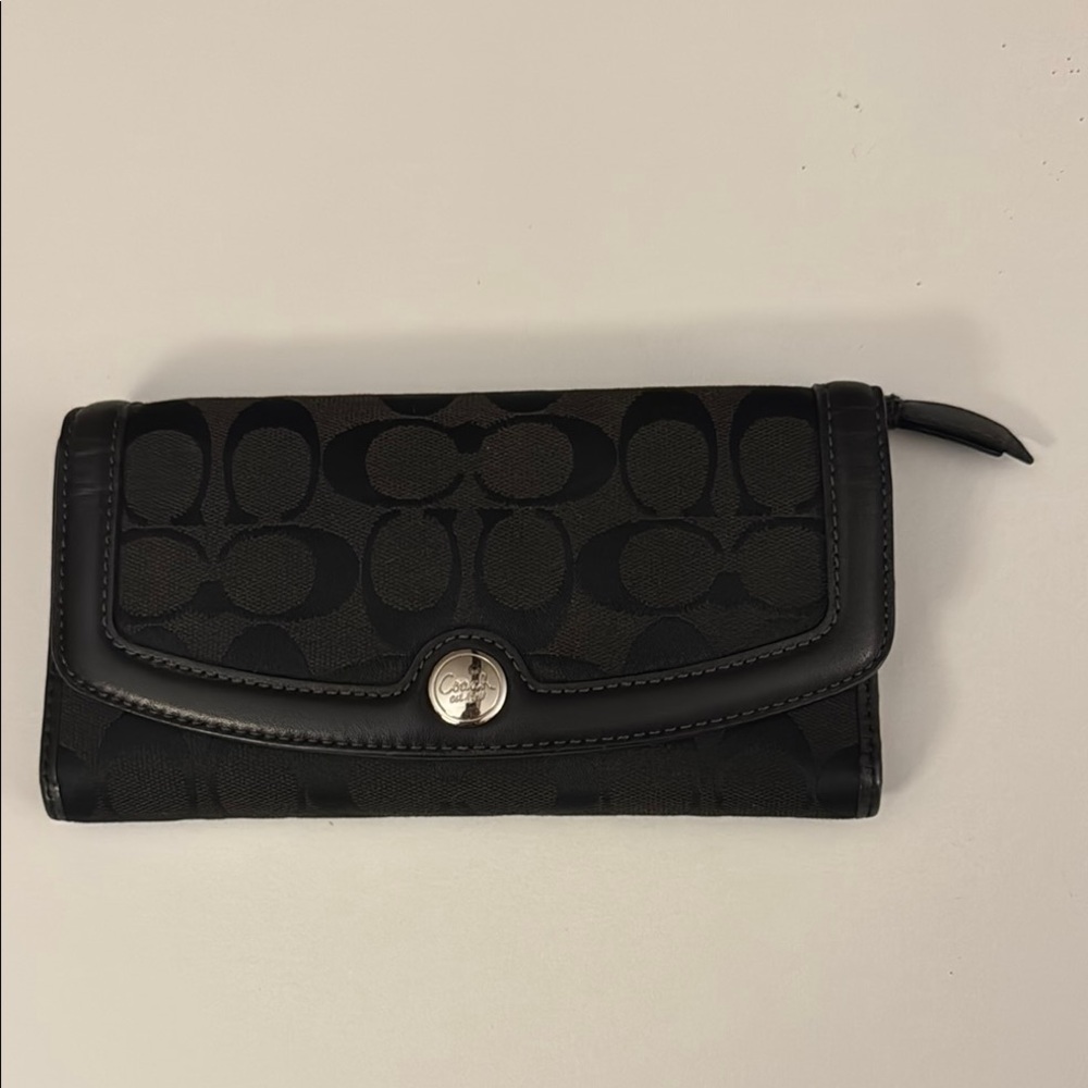 Coach Black Signature Wallet